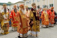 56-Управляющий Усть-Каменогорской епархией сослужил митрополиту Астанайскому и Казахстанскому Александру за Божественной Литургией в память 145-летия учреждения Туркестанской епархии в Южной столице Казахстана