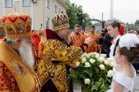 59-Управляющий Усть-Каменогорской епархией сослужил митрополиту Астанайскому и Казахстанскому Александру за Божественной Литургией в память 145-летия учреждения Туркестанской епархии в Южной столице Казахстана