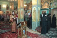 14-Архипастырский визит в Семипалатинск. Божественная Литургия в Знаменско-Абалацком женском монастыре