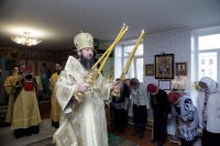 16-Архиерейская Божественная Литургия в Свято-Серафимовском храме поселка Белоусовка