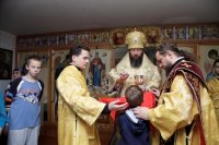 32-Архиерейская Божественная Литургия в Свято-Серафимовском храме поселка Белоусовка