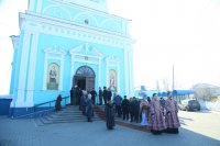 1-Архипастырский визит в Семипалатинск. Литургия Преждеосвященных Даров в Спасо-Воскресенском кафедральном соборе
