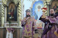 19-Архипастырский визит в Семипалатинск. Литургия Преждеосвященных Даров в Спасо-Воскресенском кафедральном соборе