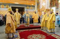 16-Управляющий Усть-Каменогорской и Семипалатинской епархией в празднование в честь Иверской иконы Божией Матери сослужил митрополиту Александру в Иверско-Серафимовском монастыре Алма-Аты