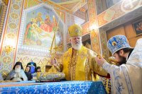 25-Управляющий Усть-Каменогорской и Семипалатинской епархией в празднование в честь Иверской иконы Божией Матери сослужил митрополиту Александру в Иверско-Серафимовском монастыре Алма-Аты