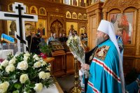 35-Управляющий Усть-Каменогорской и Семипалатинской епархией в празднование в честь Иверской иконы Божией Матери сослужил митрополиту Александру в Иверско-Серафимовском монастыре Алма-Аты