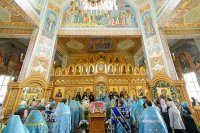 39-Управляющий Усть-Каменогорской и Семипалатинской епархией в празднование в честь Иверской иконы Божией Матери сослужил митрополиту Александру в Иверско-Серафимовском монастыре Алма-Аты