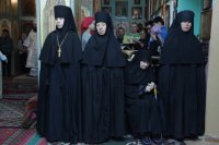 11-В Димитриевскую родительскую субботу епископ Амфилохий возглавил богослужения в Знаменско-Абалацком женском монастыре города Семипалатинска