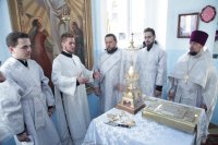 17-В Димитриевскую родительскую субботу епископ Амфилохий возглавил богослужения в Знаменско-Абалацком женском монастыре города Семипалатинска