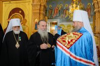 42-Епископ Амфилохий принял участие в праздновании дня памяти мучениц Веры, Надежды, Любови и Софии - небесных покровительниц Семиречья и 145-летия основания Туркестанской епархии