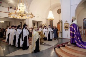 Новогодний молебен в кафедральном соборе