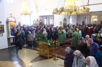 16-Праздник Входа Господня в Иерусалим в Андреевском кафедральном соборе столицы Рудного Алтая
