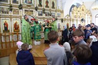 30-Праздник Входа Господня в Иерусалим в Андреевском кафедральном соборе столицы Рудного Алтая