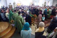 33-Праздник Входа Господня в Иерусалим в Андреевском кафедральном соборе столицы Рудного Алтая