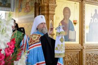 34-Престольный праздник Иверско-Серафимовского монастыря Алма-Аты. 35-летие служения в священном сане митрополита Астанайского и Казахстанского Александра 