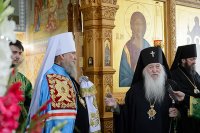 42-Престольный праздник Иверско-Серафимовского монастыря Алма-Аты. 35-летие служения в священном сане митрополита Астанайского и Казахстанского Александра 