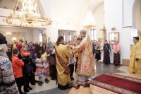 40-В Неделю о блудном сыне епископ Амфилохий совершил Божественную Литургию в кафедральном соборе
