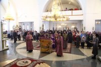 5-В Неделю вторую Великого поста епископ Амфилохий возглавил служение Божественной Литургии в кафедральном соборе