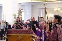 6-В Неделю вторую Великого поста епископ Амфилохий возглавил служение Божественной Литургии в кафедральном соборе