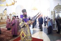 8-В Неделю вторую Великого поста епископ Амфилохий возглавил служение Божественной Литургии в кафедральном соборе