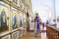 9-В Неделю вторую Великого поста епископ Амфилохий возглавил служение Божественной Литургии в кафедральном соборе