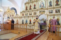 11-В Неделю вторую Великого поста епископ Амфилохий возглавил служение Божественной Литургии в кафедральном соборе