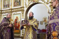 15-В Неделю вторую Великого поста епископ Амфилохий возглавил служение Божественной Литургии в кафедральном соборе