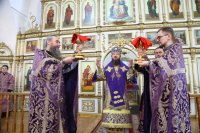 19-В Неделю вторую Великого поста епископ Амфилохий возглавил служение Божественной Литургии в кафедральном соборе