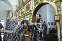 20-Епископ Амфилохий совершил последнюю в году Литургию Преждеосвященных Даров