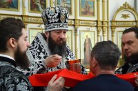 22-Епископ Амфилохий совершил последнюю в году Литургию Преждеосвященных Даров