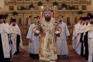 Великая вечерня в день Рождества Христова в Андреевском кафедральном соборе