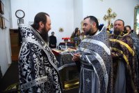 22-Соборное служение Божественной Литургии Преждеосвященных Даров в главном храме Восточного Казахстана