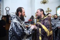 25-Соборное служение Божественной Литургии Преждеосвященных Даров в главном храме Восточного Казахстана