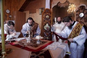 Служение епископа Амфилохия в день Собора Пресвятой Богородицы