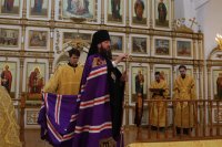 6-В Неделю 6-ю по Пятидесятнице епископ Амфилохий совершил Божественную Литургию в Свято-Андреевском кафедральном соборе города Усть-Каменогорска
