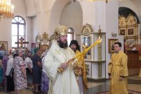 7-В Неделю 6-ю по Пятидесятнице епископ Амфилохий совершил Божественную Литургию в Свято-Андреевском кафедральном соборе города Усть-Каменогорска
