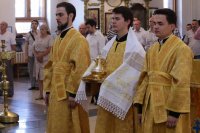 9-В Неделю 6-ю по Пятидесятнице епископ Амфилохий совершил Божественную Литургию в Свято-Андреевском кафедральном соборе города Усть-Каменогорска