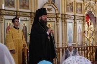 32-В Неделю 6-ю по Пятидесятнице епископ Амфилохий совершил Божественную Литургию в Свято-Андреевском кафедральном соборе города Усть-Каменогорска