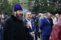 2-Епископ Амфилохий принял участие в праздновании Дня Великой Победы в Усть-Каменогорске