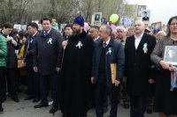 11-Епископ Амфилохий принял участие в праздновании Дня Великой Победы в Усть-Каменогорске