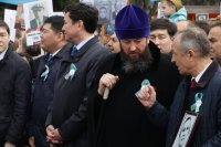 13-Епископ Амфилохий принял участие в праздновании Дня Великой Победы в Усть-Каменогорске