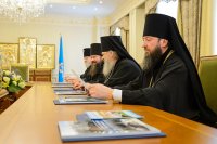 2-Управляющий Усть-Каменогорской епархией принял участие в первом в 2018 году заседании Синода Митрополичьего округа Русской Православной Церкви в Республике Казахстан