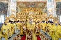 7-Епископ Амфилохий принял участие в празднованиях в честь мученицы Агафии Панормской - небесной  заступницы от стихийных бедствий - в Алма-Ате
