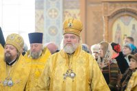 12-Епископ Амфилохий принял участие в празднованиях в честь мученицы Агафии Панормской - небесной  заступницы от стихийных бедствий - в Алма-Ате