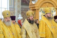 13-Епископ Амфилохий принял участие в празднованиях в честь мученицы Агафии Панормской - небесной  заступницы от стихийных бедствий - в Алма-Ате