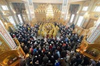19-Епископ Амфилохий принял участие в празднованиях в честь мученицы Агафии Панормской - небесной  заступницы от стихийных бедствий - в Алма-Ате