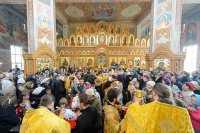 30-Епископ Амфилохий принял участие в празднованиях в честь мученицы Агафии Панормской - небесной  заступницы от стихийных бедствий - в Алма-Ате