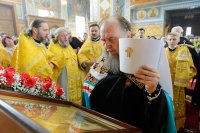 34-Епископ Амфилохий принял участие в празднованиях в честь мученицы Агафии Панормской - небесной  заступницы от стихийных бедствий - в Алма-Ате