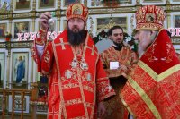 63-В четверг Светлой седмицы в главном храме Восточного Казахстана состоялось соборное служение Божественной Литургии