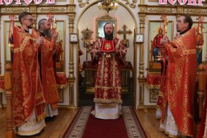 Служение епископа Амфилохия в Неделю о слепом